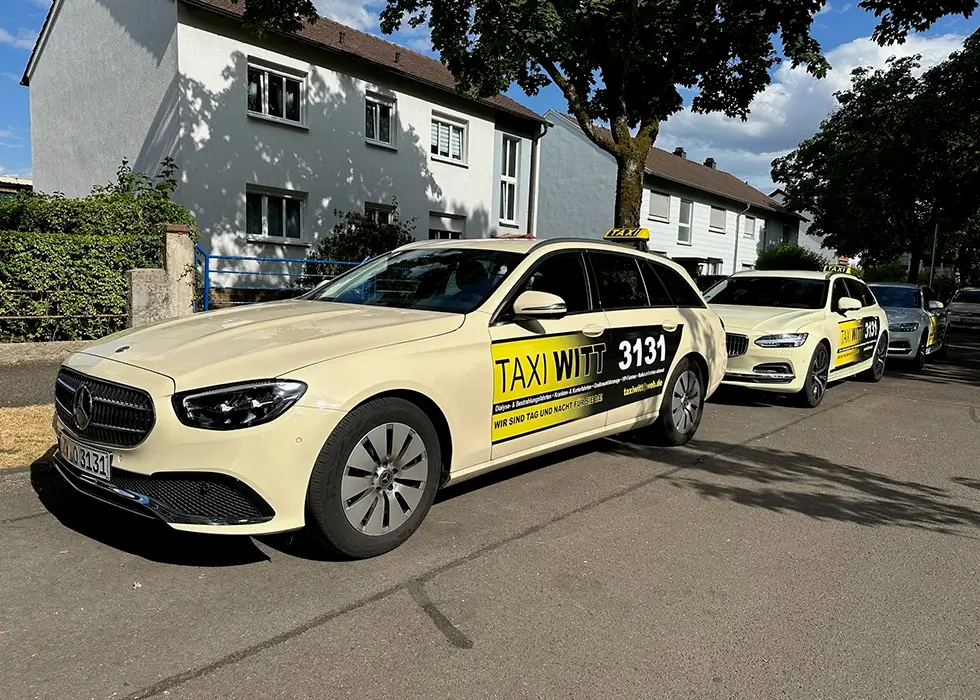 Fahrzeugflotte der Firma S & A Transporte - Taxi Witt
